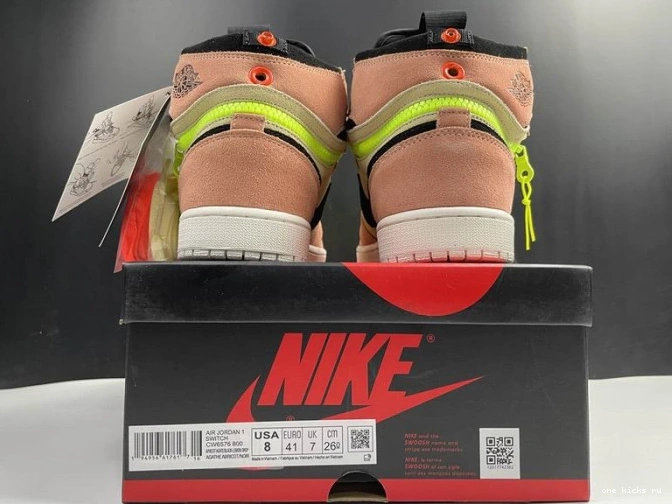 Rep Onekick Air Peach CW6576-800 Jordan High 1 Switch 0723